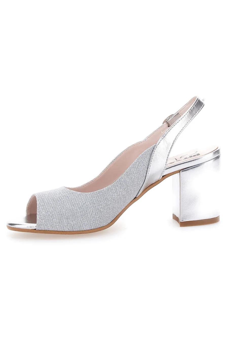Sandali Argento Con Tacco e Cinturino Sling-back 916-PITTARELLO GLAM Online