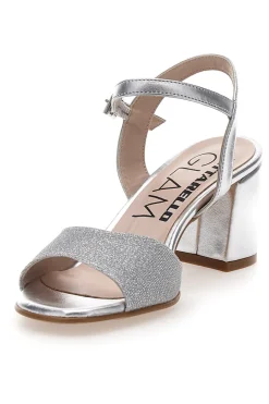 Sandali Argento con Tacco Medio 5214-PITTARELLO GLAM Sale