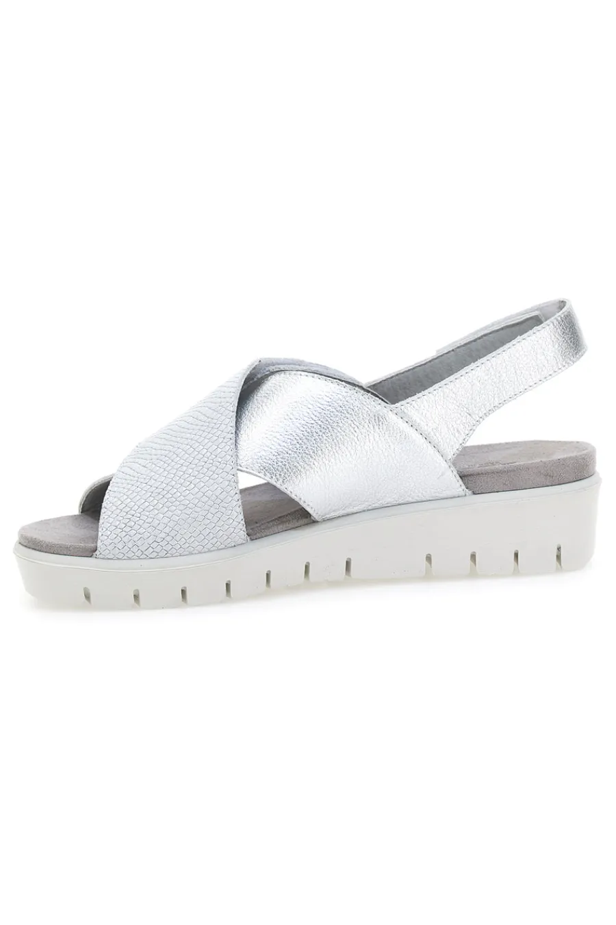 Sandali Argento In Pelle Made in Italy 7582403035501-IMAC Best