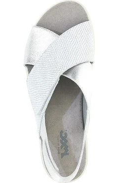 Sandali Argento In Pelle Made in Italy 7582403035501-IMAC Best