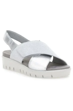 Sandali Argento In Pelle Made in Italy 7582403035501-IMAC Best