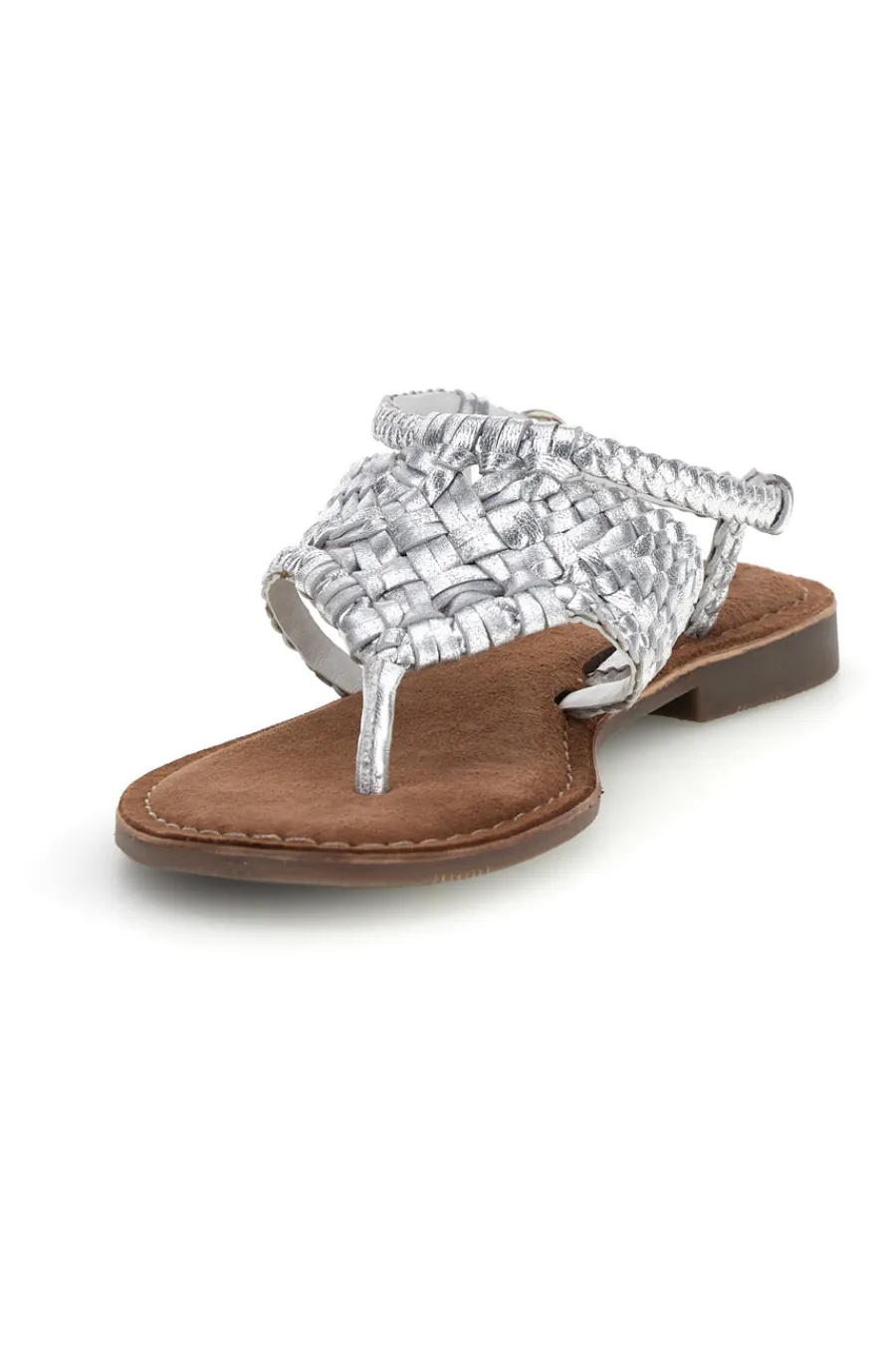 Sandali argento in vera pelle infradito intrecciati IF6300-PITTARELLO LOOK Clearance