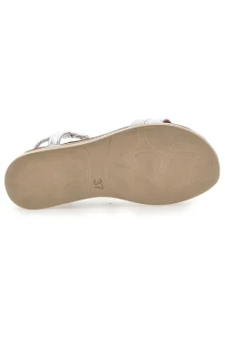 Sandali bassi con strass e fascia intrecciata 11 MF-INBLU
