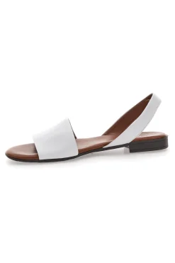 Sandali Bassi Bianchi in Vera Pelle 225265-PITTARELLO LOOK New