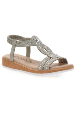Sandali bassi con strass LR253420-MIO TEMPO Sale