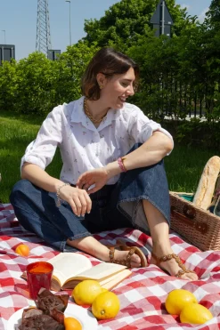 Sandali Bassi Marroni Dettaglio Intreccio PREA752-THE FIRST CHIC New