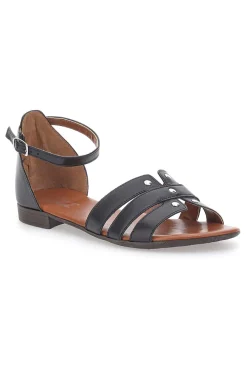 Sandali Bassi Neri con Borchiette 225485-PITTARELLO LOOK Best
