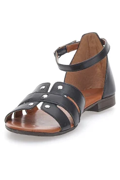 Sandali Bassi Neri con Borchiette 225485-PITTARELLO LOOK Best