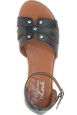 Sandali Bassi Neri con Borchiette 225485-PITTARELLO LOOK Best