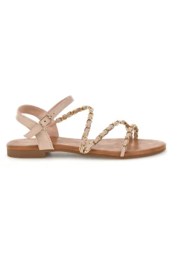 Sandali beige con catena decorativa PREA3682-MON DIEU Outlet