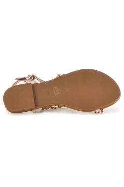 Sandali beige con catena decorativa PREA3682-MON DIEU Outlet