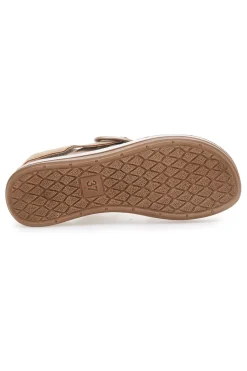 Sandali beige con cinturino comfort e zeppa leggera 21FT-INBLU Outlet