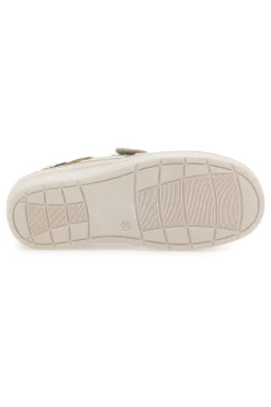 Sandali Beige con Cinturino e Sottopiede in Pelle 183-PRIMA RIGA Hot