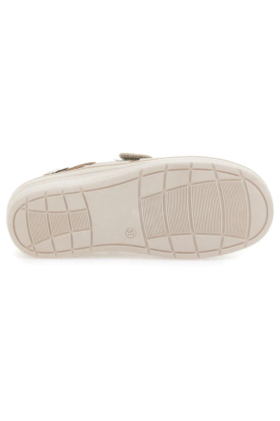 Sandali Beige con Cinturino e Sottopiede in Pelle 183-PRIMA RIGA Hot