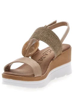 SANDALI BEIGE CON CINTURINO 6 11075116-PLOCADI