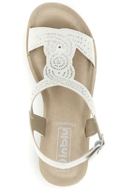 Sandali beige con dettaglio traforato 49 BV-INBLU