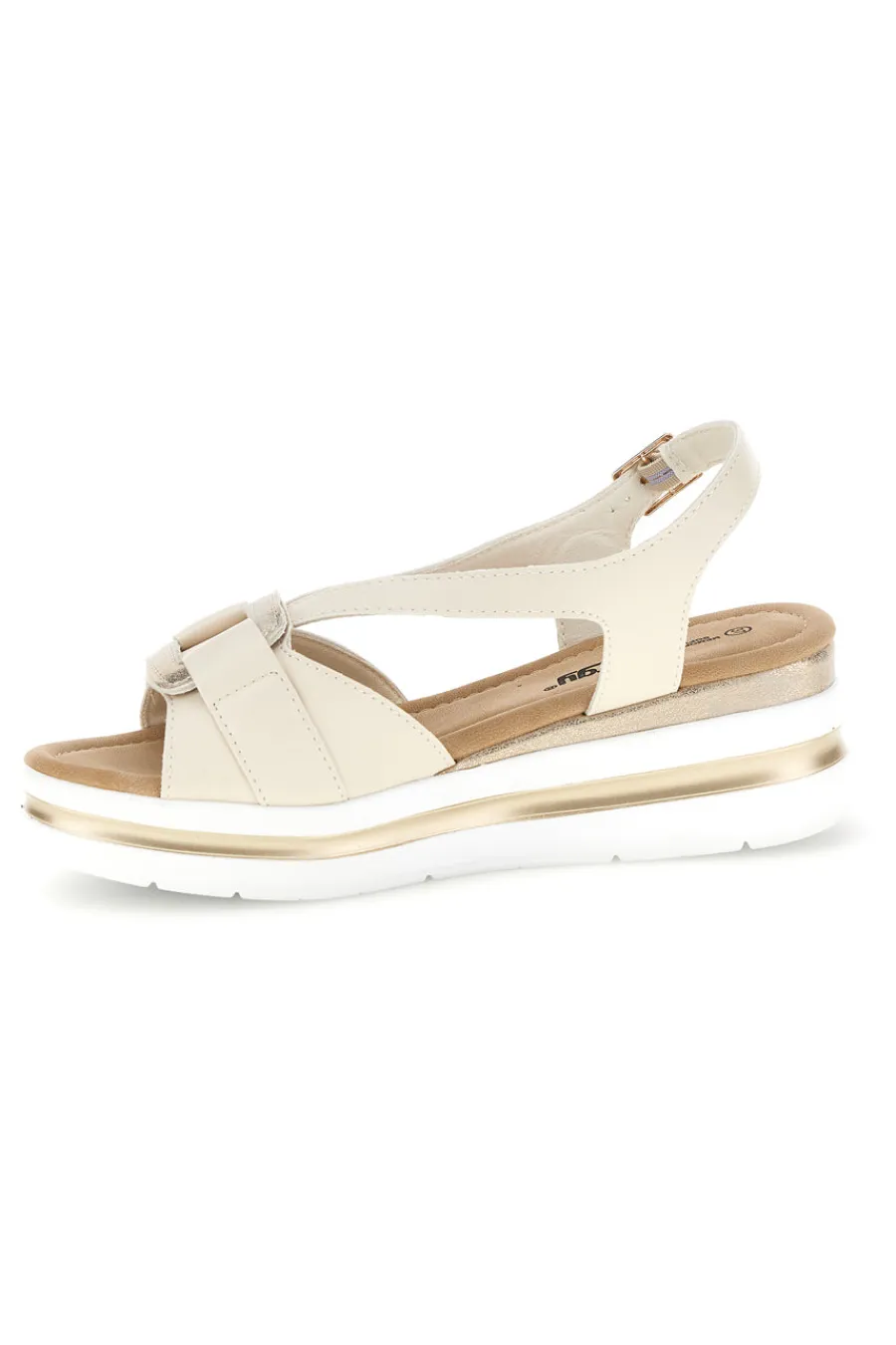 Sandali beige con fasce incrociate e memory soft E490-ENERGY Hot
