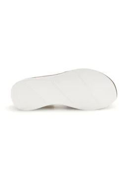 Sandali beige con fascia incrociata e zeppa E443-ENERGY Clearance
