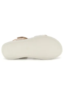 Sandali beige con fascia intrecciata suola comfort Bza9052612-PLOCADI Hot