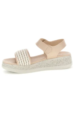 Sandali beige con fascia intrecciata suola comfort Bza9052612-PLOCADI Hot