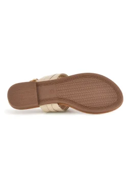 Sandali beige con infradito e morsetto PREA3572-THE FIRST CHIC Sale
