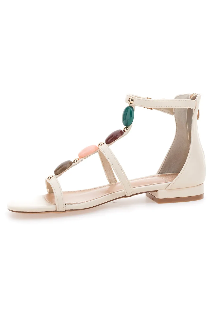 Sandali con Pietre Colorate 695-MON DIEU Outlet