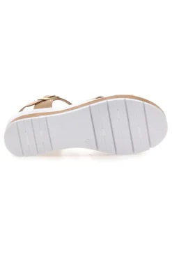 Sandali beige con plantare anatomico e cinturino 403-BIO UP Clearance