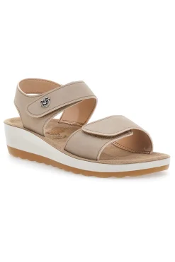Sandali beige con sottopiede in pelle 42K23HC-FLY FLOT New