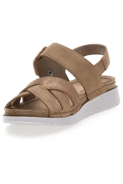 Sandali beige con sottopiede comfort In Blu 47CN-INBLU Best