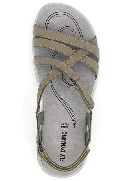 Sandali Con Sottopiede in Vera Pelle 65-FLY DINAMIC New