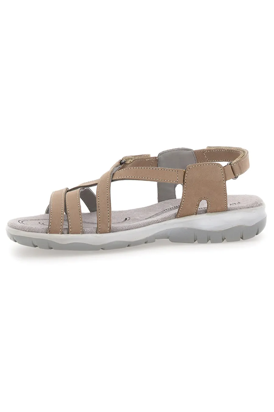 Sandali Con Sottopiede in Vera Pelle 65-FLY DINAMIC New