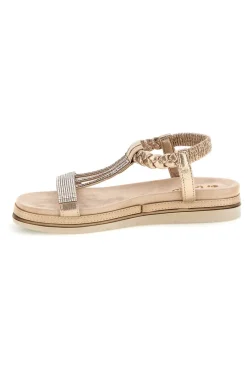 Sandali beige con strass 56 SA-INBLU Best