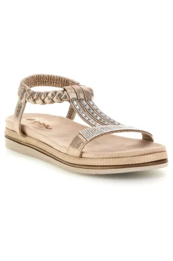 Sandali beige con strass 56 SA-INBLU Best