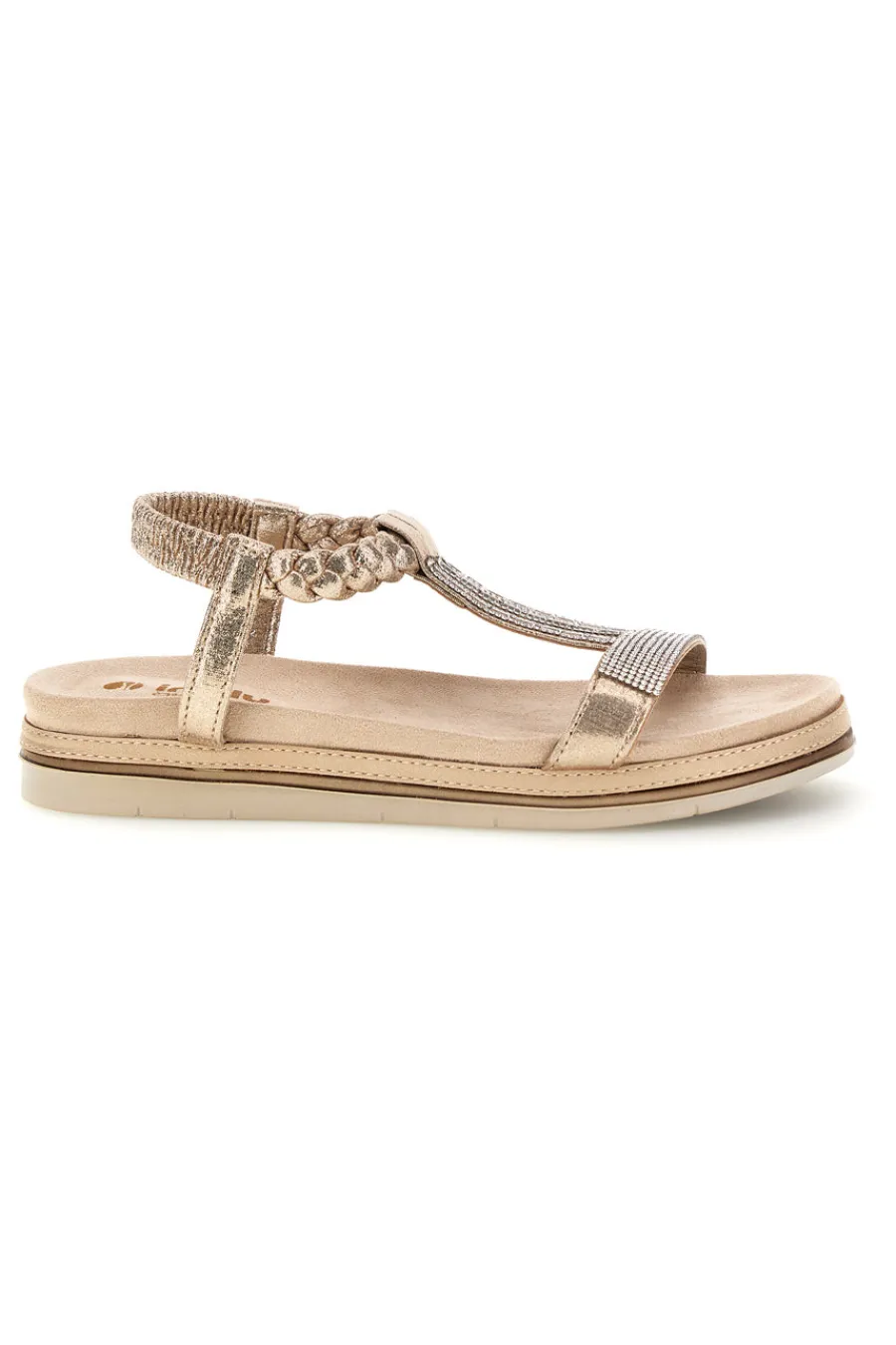 Sandali beige con strass 56 SA-INBLU Best