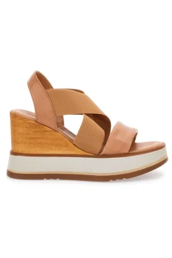 Sandali Beige Con Zeppa 24953-PITTARELLO