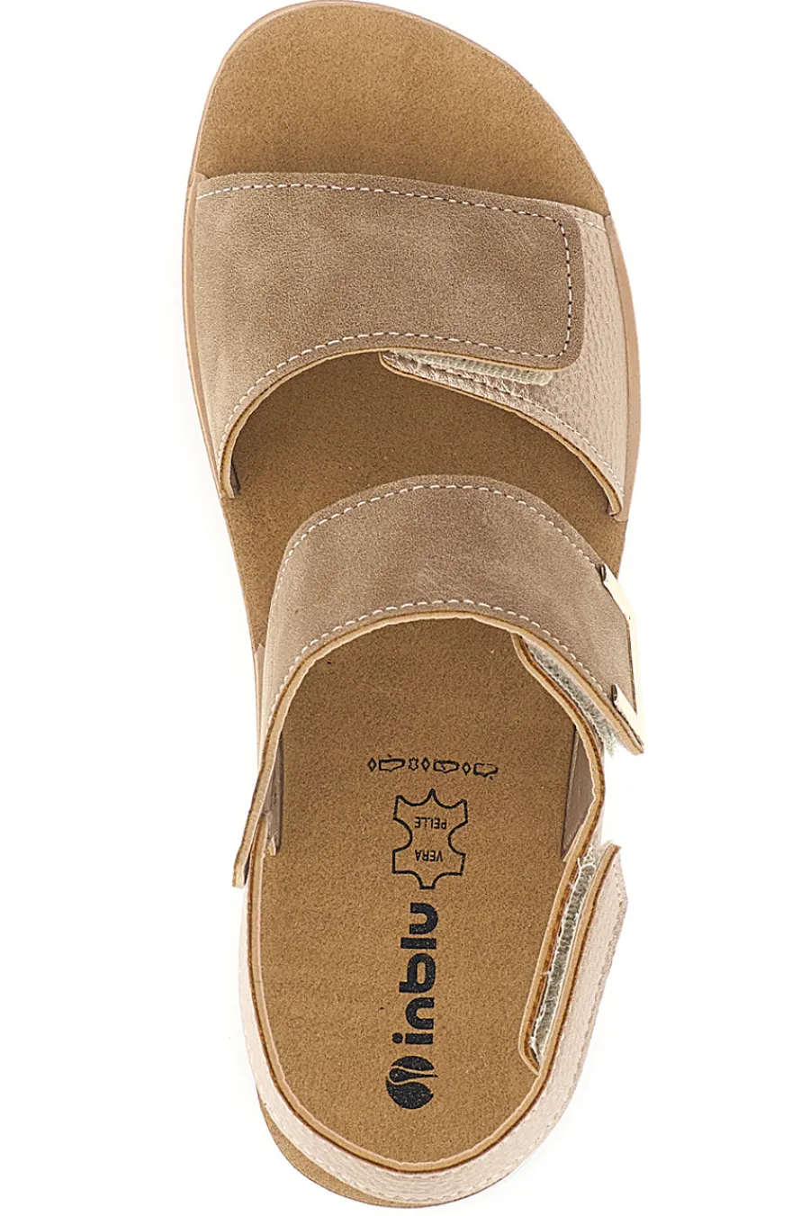 Sandali Beige Doppia Fascia Regolabile 30 FT-INBLU