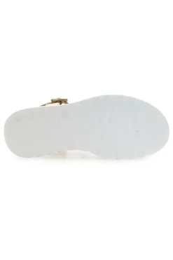 Sandali Beige e Platino Con Platform di 5,5 Cm 492-ENERGY Clearance