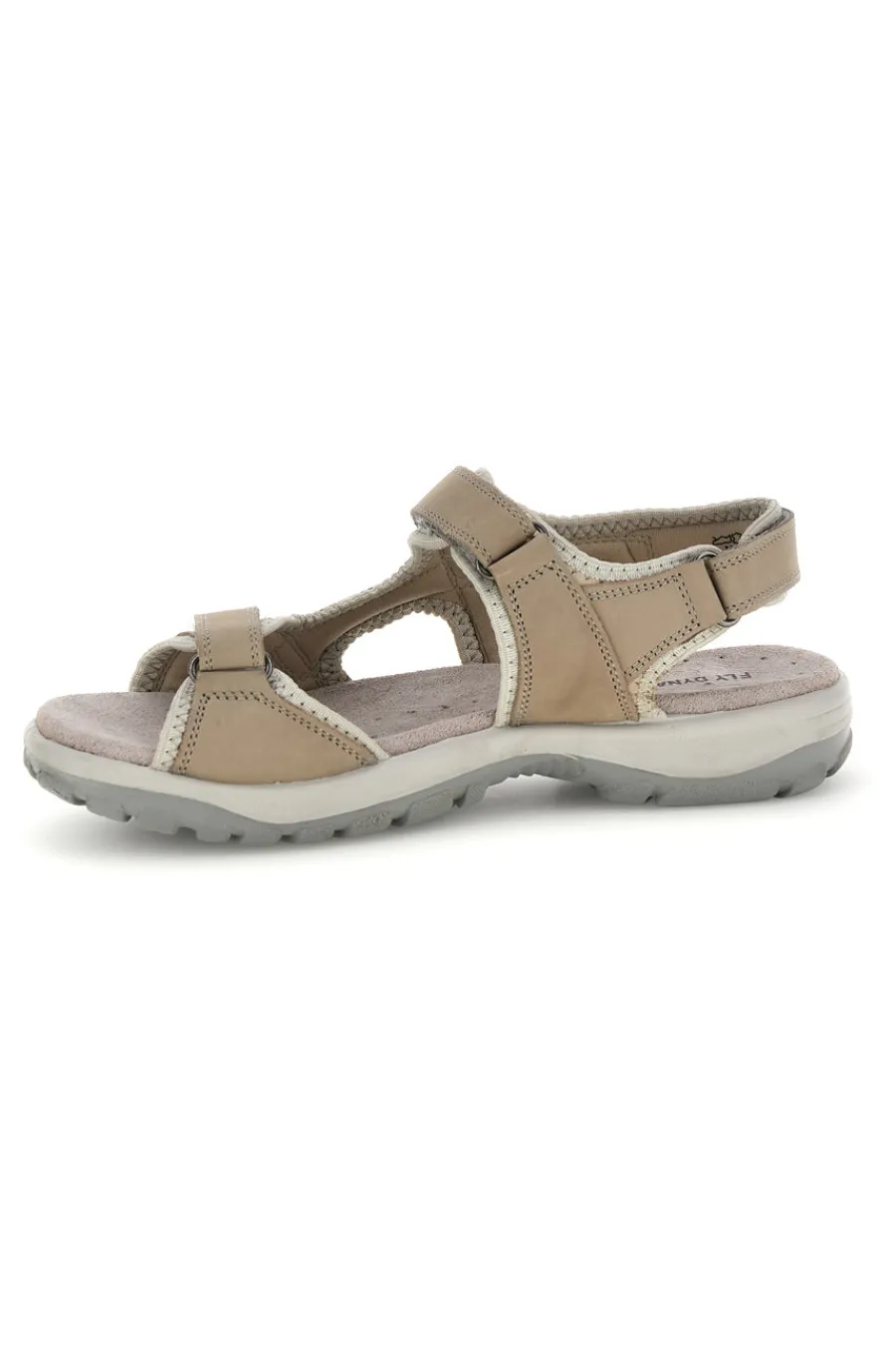 Sandali beige in vera pelle con strappi in velcro FD54-FLY DINAMIC Discount