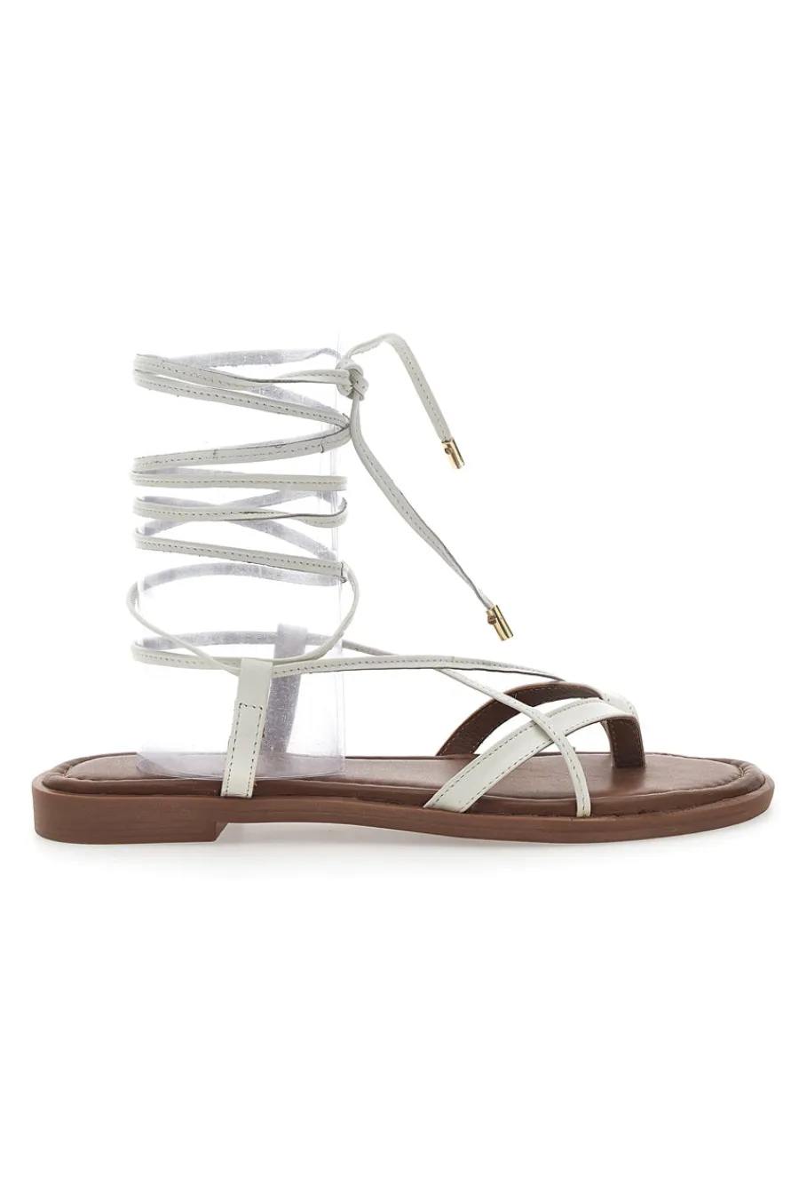 Sandali bianchi alla schiava in pelle TIMA670-PITTARELLO SUN Outlet