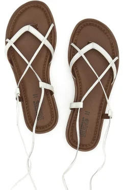Sandali bianchi alla schiava in pelle TIMA670-PITTARELLO SUN Outlet