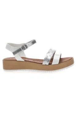 Sandali Bianchi con Cinturino 3420-MIO TEMPO Clearance