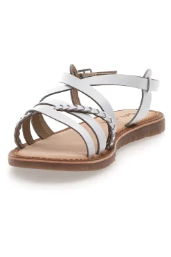 Sandali bianchi con cinturini intrecciati CAFE' COST 95160-CAFÈ COST Sale