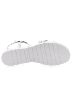 Sandali Bianchi con Cinturino 8103-MIO TEMPO Outlet