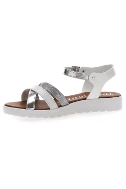 Sandali Bianchi con Cinturino Made in Italy 8140-MIO TEMPO Discount