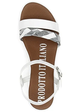 Sandali Bianchi con Cinturino Made in Italy 8187-MIO TEMPO Best