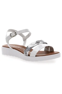 Sandali Bianchi con Cinturino Made in Italy 8187-MIO TEMPO Best