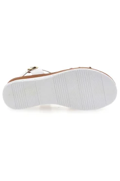Sandali Bianchi Con Dettagli Oro 247402-PRIMA RIGA Discount