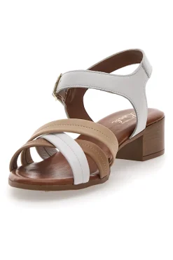 Sandali Bianchi con Fascette Incrociate 243205-PITTARELLO LOOK Clearance