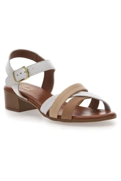 Sandali Bianchi con Fascette Incrociate 243205-PITTARELLO LOOK Clearance