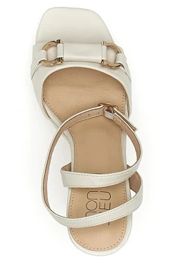 Sandali Bianchi con Plateau e Tacco Alto e Dettaglio Dorato B075Q82-MON DIEU Best